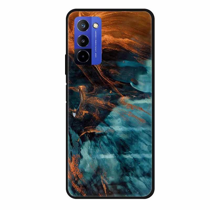 Für Wiko 10 Hülle Marmor 6,75" TPU Weiches Silikon Rückseite Handyhülle für Wiko 10 Wiko10 Coque Cartoon Antischock Stoßfest Funda