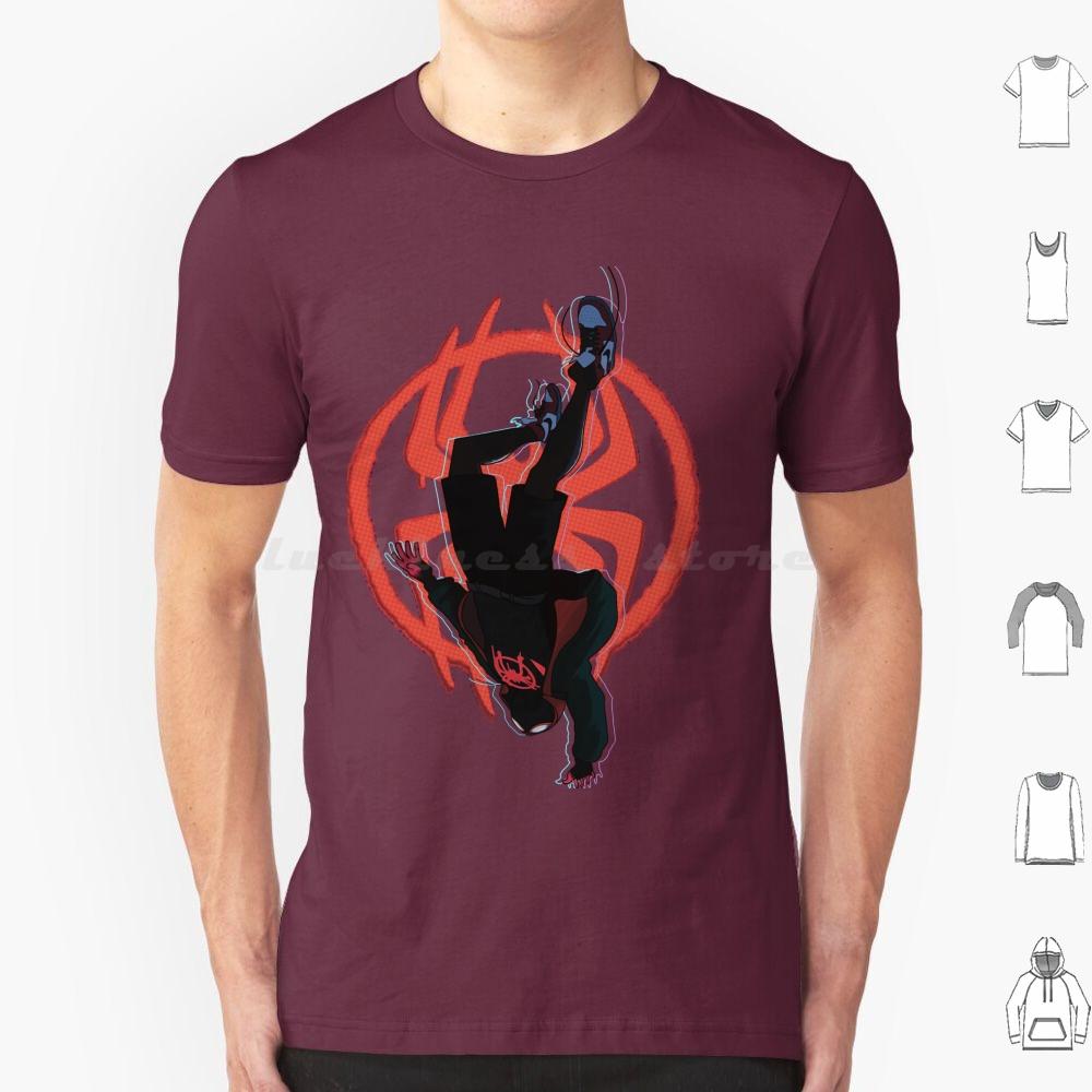 Miles Morales T Shirt 6xl Cotton Cool Tee Miles Morales Into The Spider Verse Across The Spider Verse Animation Cartoon Spider