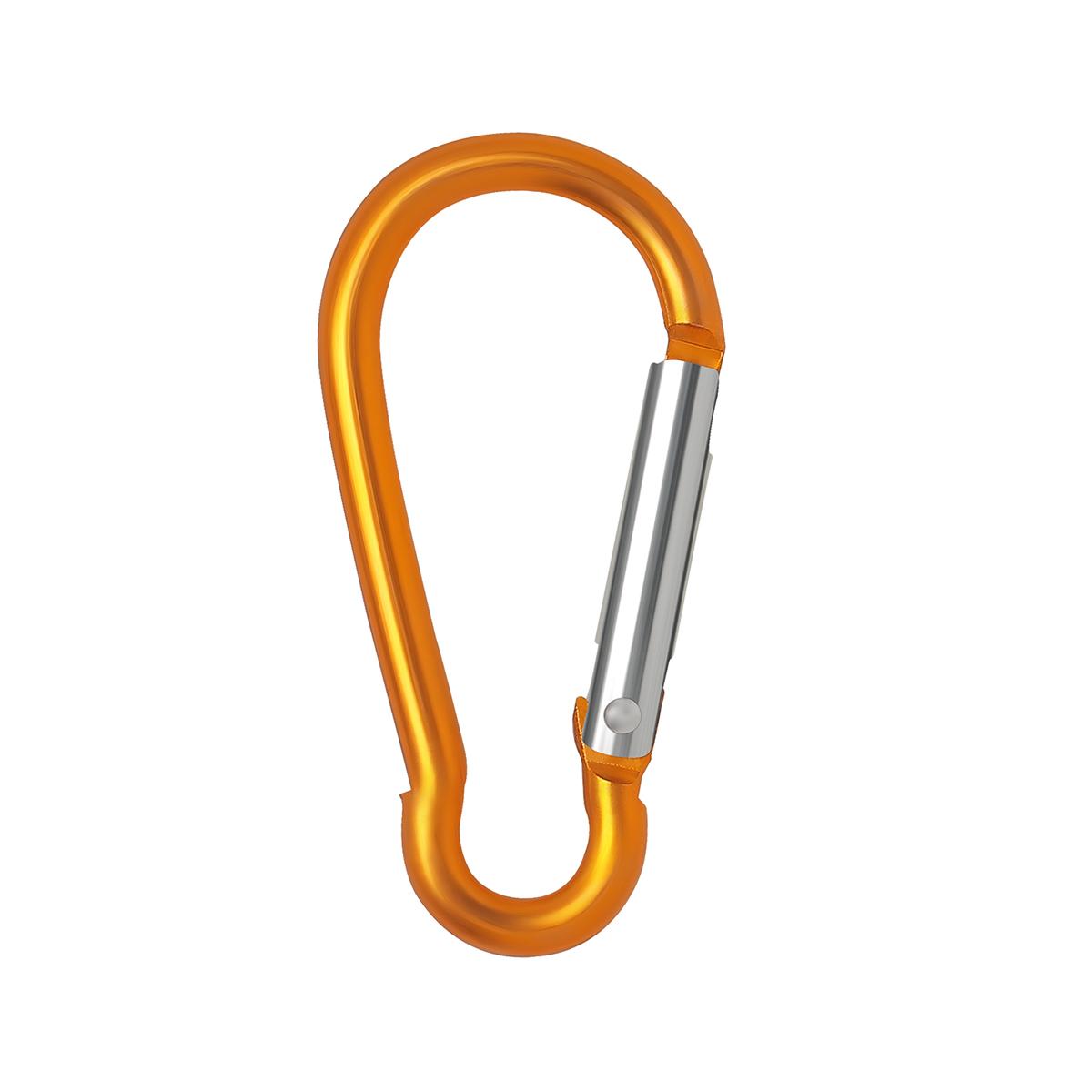 5/10/50/100 pièces Mousqueton en Aluminium Porte-clés Clip Camping en Plein Air Porte-clés Mousqueton Boucle de Bouteille d'Eau Kit Accessoires d'Escalade 10pcs or