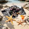 Custom Name Personalized Demon Slayer Print Beach Towel, for Trip Camping Beach Party Home Decor, Birthday Gift for Family & Friends