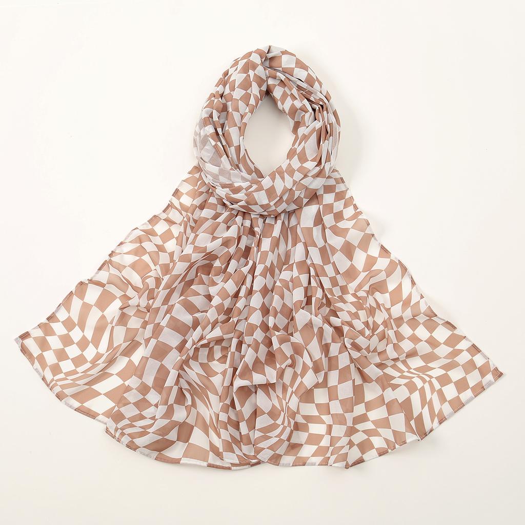 New Printed Chiffon Hijab Scarf For Women Muslim Headscarf Wraps Veils Islamic Turban Niqab Tie-dyed Headband Muslim Hijab Shawl