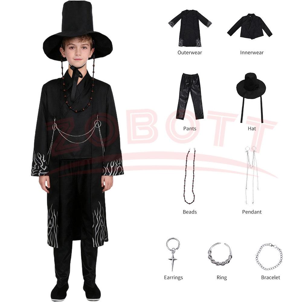 Anime Film Jungen Rollenspiel Requisiten Party Cosplay Set für K-POP Jungen Jinu Halloween Party Cosplay Comic Ausstellung Kostüm Outfits