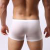 Men's Transparent Ice Silk Boxer Briefs with Elephant Trunk Design, Sexy Four-Legged Underwear.