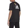 adidas Cartoon Skateboarding Boy Logo Print Crew Neck Short Sleeve T-Shirt Men Tops Black GS6221