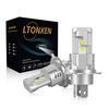 LTONXEN H4 LED 6500K Easy Compatible with 12V Set of Meets New Vehicle Inspection Standards Headlights, Ultra-Compact Bulbs, Hi/Lo Switchable, White,