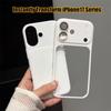 2 IN 1 Case For iPhone 12 13 14 15 16 17 Pro Max Air Shockproof Matte Lens Glass Protection Instant Change To 17 Simple Cover