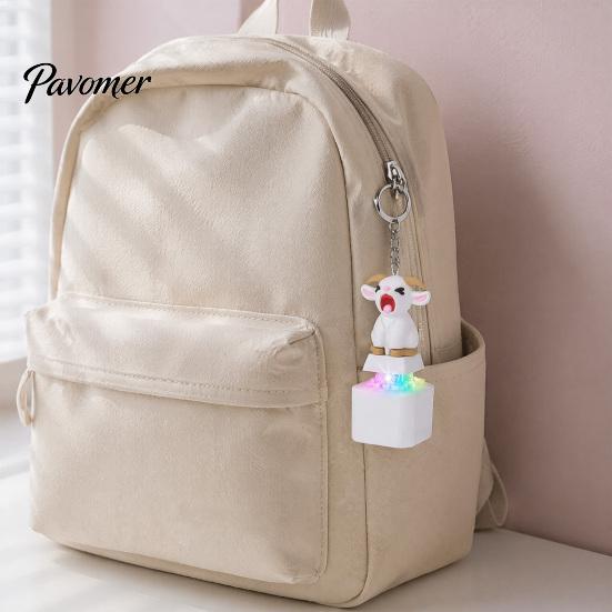 Animal Decompression Keychain 1/2/3Pcs Screaming Goat Keyboard Fidget Toy, Rechargeable Sheep Finger Clicker Toy with Light Sound, Push Button Stress