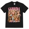 Vintage Musik Sänger Trendig Sabrina Grafik T-Shirt Baumwolle Unisex T-Shirt