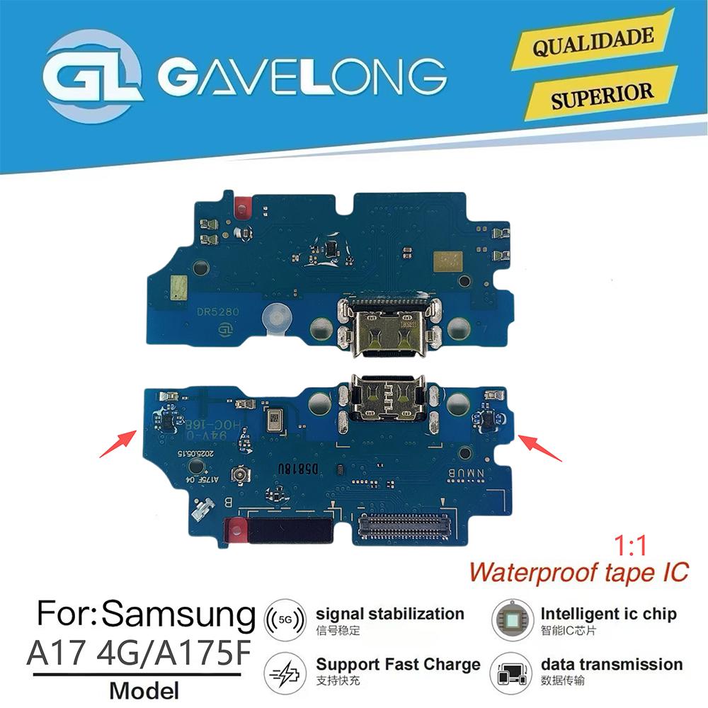 For Samsuang A17 4g A175F Charging Port Board Type C Charging Port Flex Charging Port Mobile Phones Phone Repair Parts Samsung