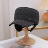 Hat Men's Winter Plus Velvet Thick Flat Top Hat Outdoor Cold Protection Fashionable Ear Protection Duck Tongue Warm Cotton Hat
