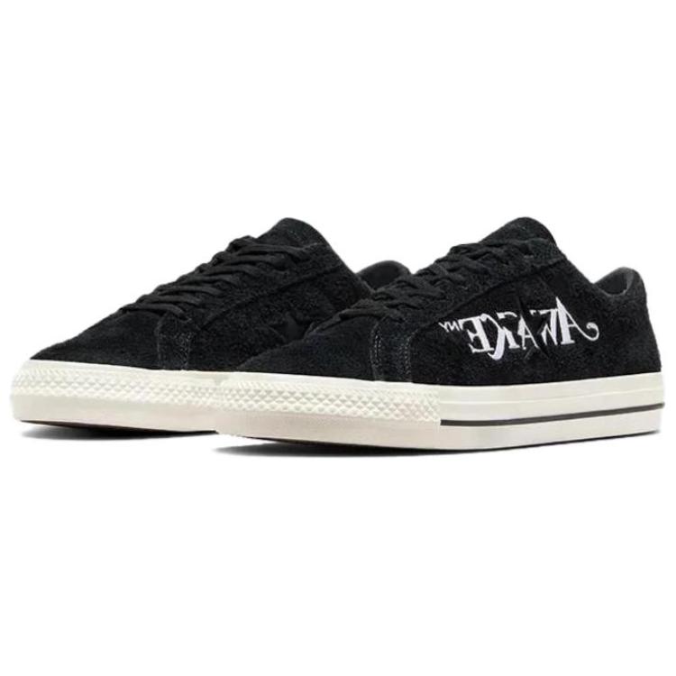 Awake NY One x Converse Star Pro Simple and Versatile Abrasion Resistant Low-Top Board Shoes Unisex Black & White