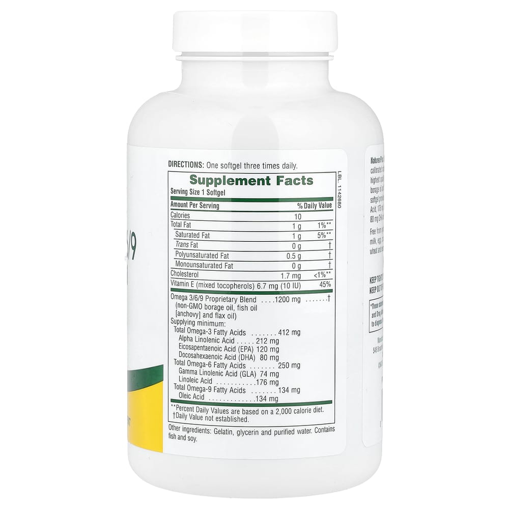 Nature's Plus Ultra Omega 3/6/9 120 Softgels