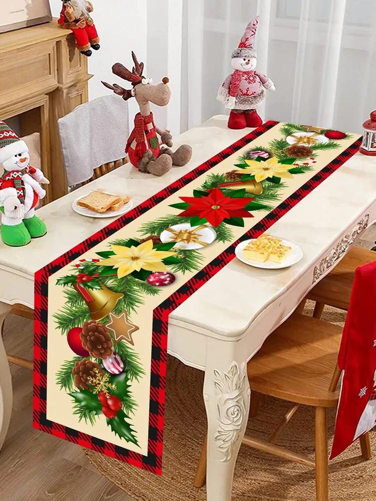 Table track 35x180 cm polyester anti-slip coating multi-colored