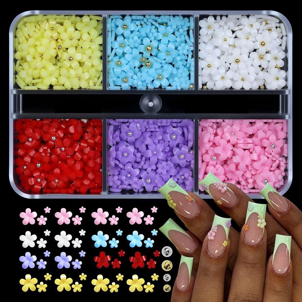 Resin Nail Decor Kawaii Nail Supplies New Flower Nail Art Charms  DIY