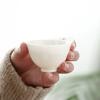 Weißgeschirr Teetasse Handgefertigt Dünnwandige Teetasse Duft-Tasse Meistertasse Keramik Kung Fu Teetasse Kleine Teeschale Teetassen