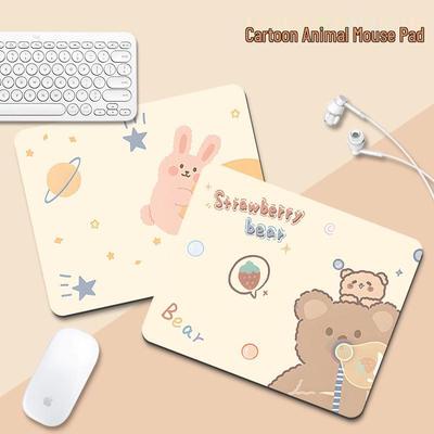 Mouse Pad Desenho Animado Fofo com Apoio de Pulso - Pequeno e Grosso para Desktop e Laptop
