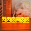 Halloween Pumpkin LED Lights 6 Pcs Flameless Candles
