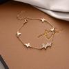 French Retro Double-Layer Bracelet: Stylish Light Luxury Bangle for Women.