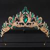 Baroque Crystal Tiaras and Crowns Rhinestone Prom Diadem Headband Bridal Wedding Hair Accessories Jewelry Crown Tiara for Women
