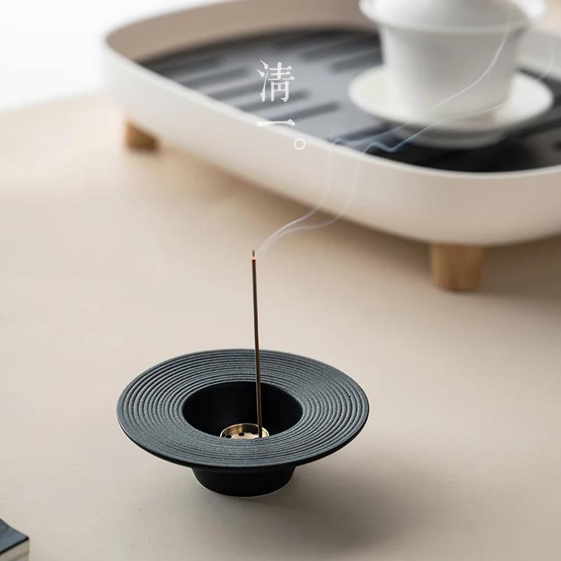 Japanese Ceramic Incense Burner Creative Design Simple Style Indoor Incense Holder For Home Zen Meditation Decor Gift Idea