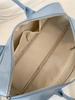 Women's French Baguette Underarm Bowling Bag - Simple Solid Shoulder Handbag