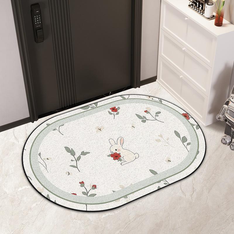 Wire Ring Entry Mat Ins Air Resistant Dirty PVC Can Be Cut Silk Ring Mat Non-slip Easy To Clean Entry Door Carpet