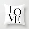 VIKAMA Minimalist Black White Cushion Cover Aesthetic Geometric Print Sofa Pillow Cover Living Room Car Soft Home Decor