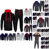 Luxuriös warmes Herren-Trainingsanzug-Set mit Fleece-Zip-Hoodie und Jogginghose
