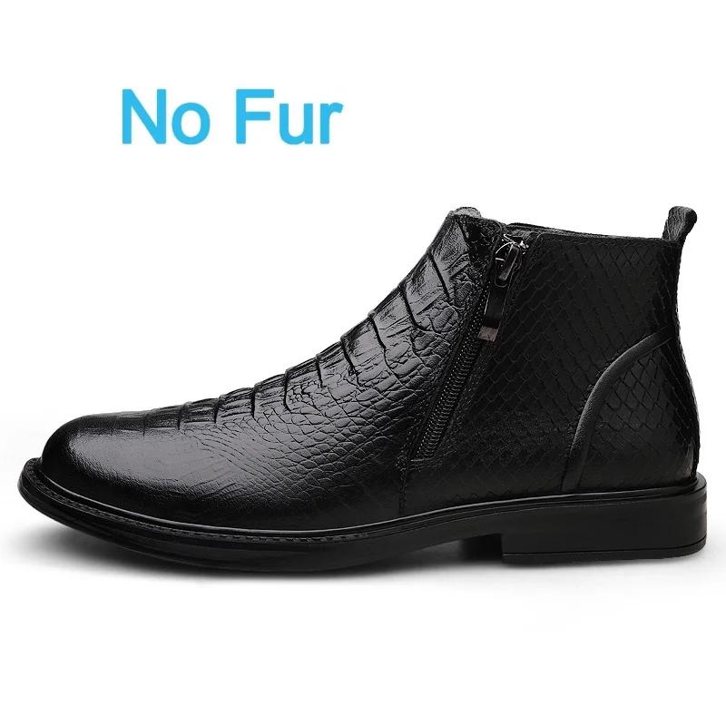 

New British Style Men Genuine Leather Round Toe Chelsea Boots Flat Designer Outdoor Antiskid Business Shoe Fashion Walking Shoes 38