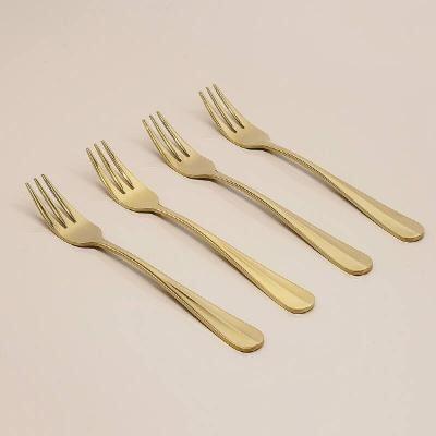 Schicke Gold-Dessertgabel