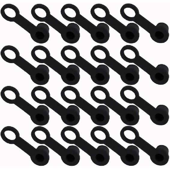 Brake Bleeder 8mm Rubber Caps Grease Zerk Fitting Cap Dust Cover Brake Bleed Nipple Cap for Nut Bleeder Cars and Motorcycles 20 Packs
