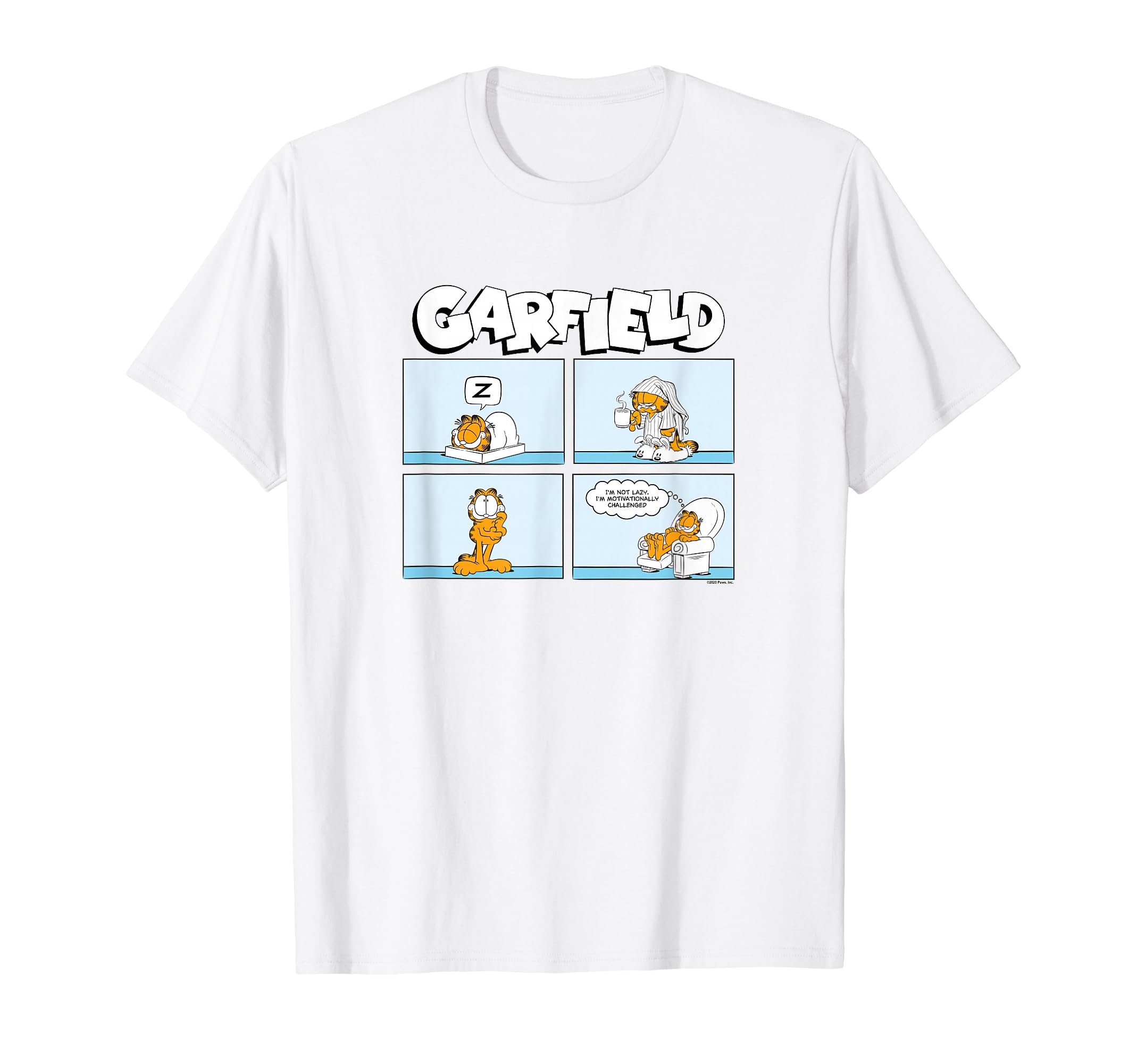 Утренняя рутина Гарфилда Комикс про Гарфилда Футболка