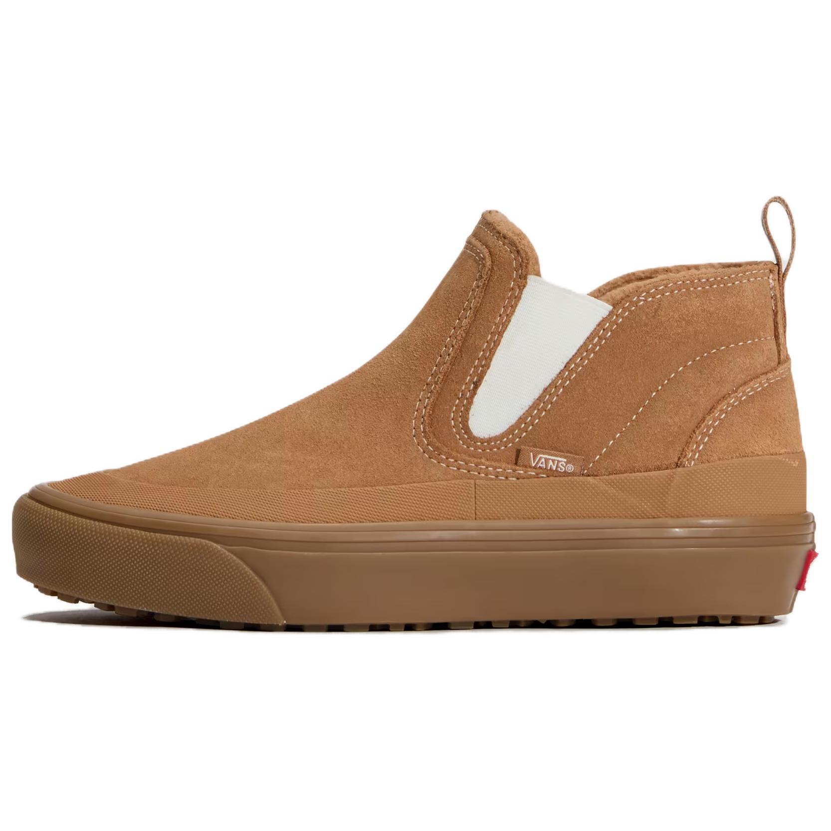 Herrenstiefel Vans Isolierte Chelsea Boots Unisex High-Top Braun 34.5 brown