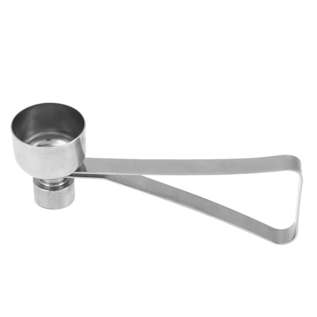 Effective Stainless Steel Eggshell Cracker Tool Opens Eggs Cleanly Without Shattering Shells for Baking Cooking Kitchen Helper