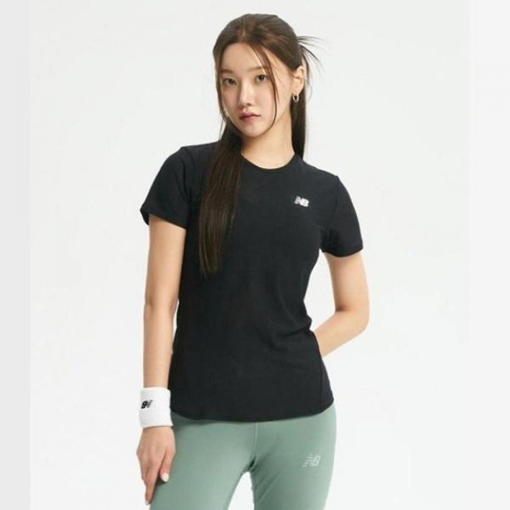 

New Balance Женская футболка Speed жаккардовая черная nbned4S162 85(S)