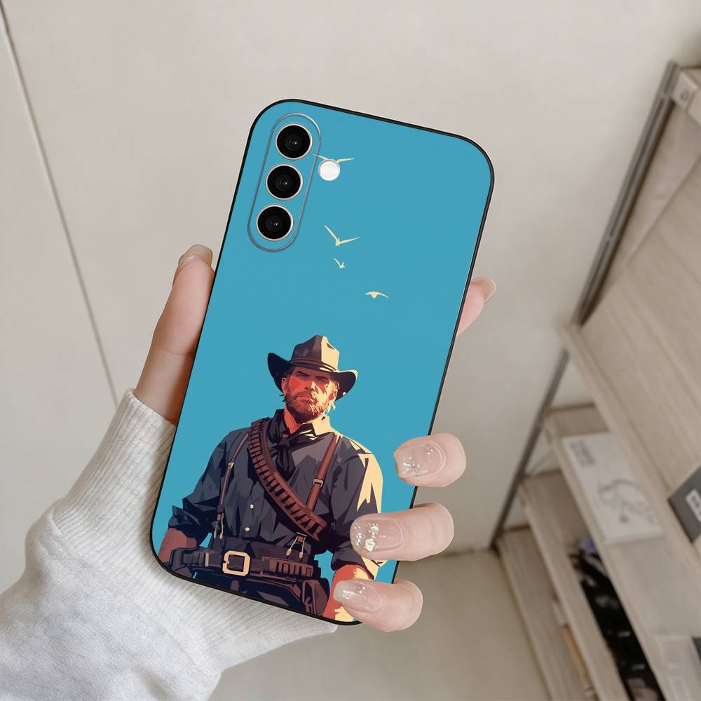 RDR2-Arthur Morgan Phone Case For Samsung Galaxy A73,A72,A71,A70,A53,A52,A51,Others Soft Black Cover