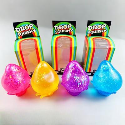 Shine Powder Dreamy Water Droplet Malt Sugar Squeeze Play Toy with Slow Rebound for Adult Stress Relief