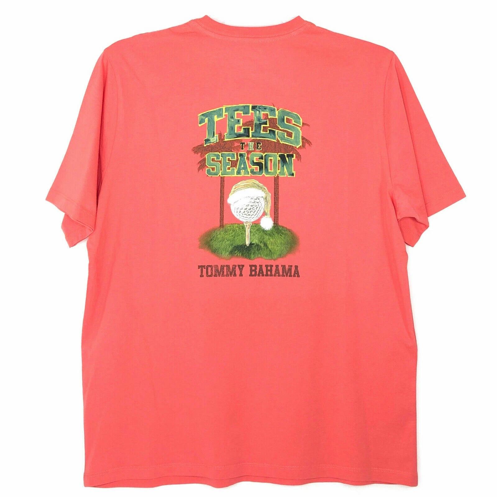 

TOMMY BAHAMA Tees the Season Golf Palm Fire Rose Graphics Shirt Sizes S M L XL 4XL