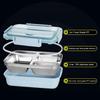 Includes Soup Bowl Portable Bento Box 4-Compartment Food Storage Container  For Adults