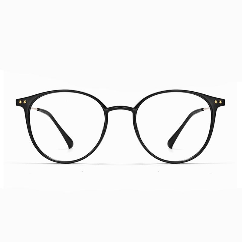 Round Frame Glasses For Myopia Women With Blue Light Ultra-light Internet Celebrity Without Makeup Small Glasses Frame 9531
