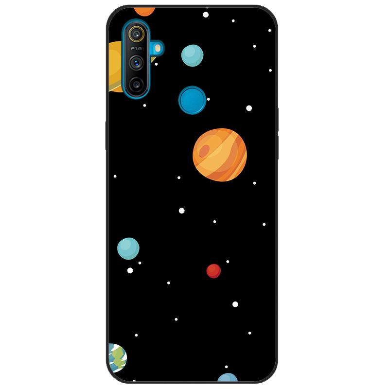 For Realme C3 Case Cover Soft Silicone TPU Patterned Back Cover For OPPO Realme C3 RMX2020 C 3 RealmeC3 Cartoon Phone Case Funda