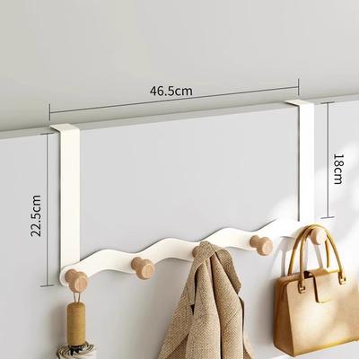 Over Door Coat Rack Wall Mounted 5 Hooks Multifunctional Storage Holder Bedroom Entryway Hanger