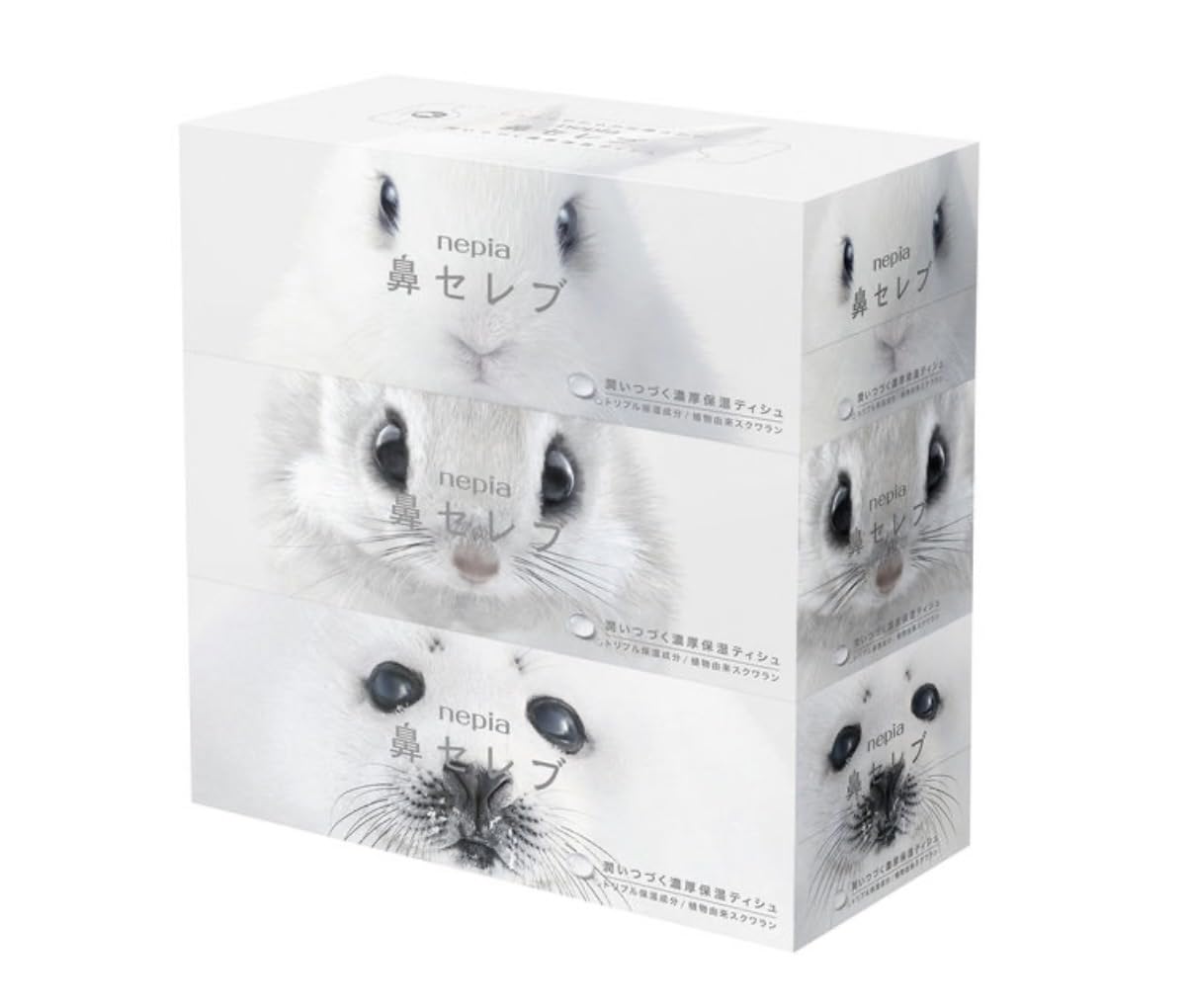 Hana Celeb Box of 400 Tissues x 3 Soft and Tissues, (200 pairs) Boxes, Moisturizing. белый