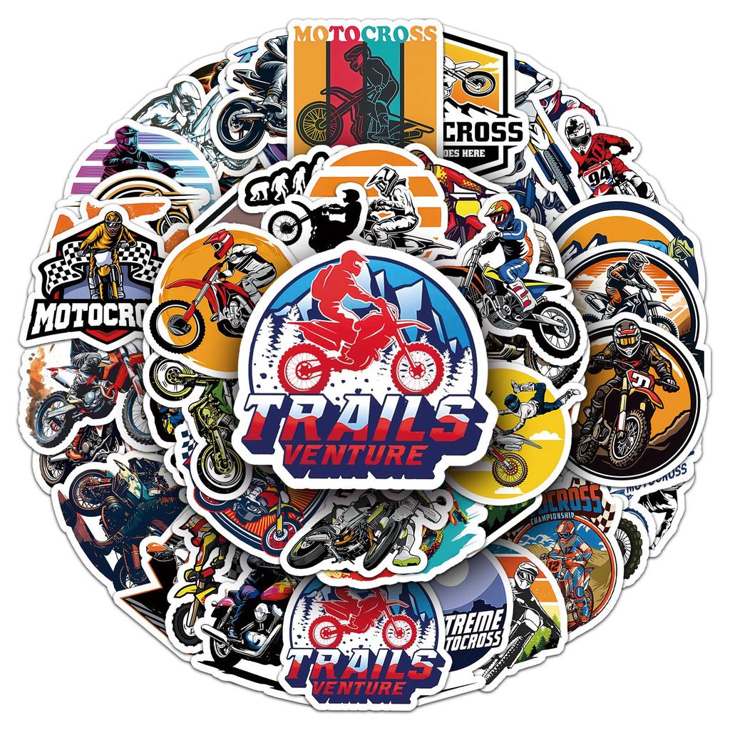 50 Trendy Cartoon Graffiti Stickers for Motorcycle, Fridge, Bottle, Guitar