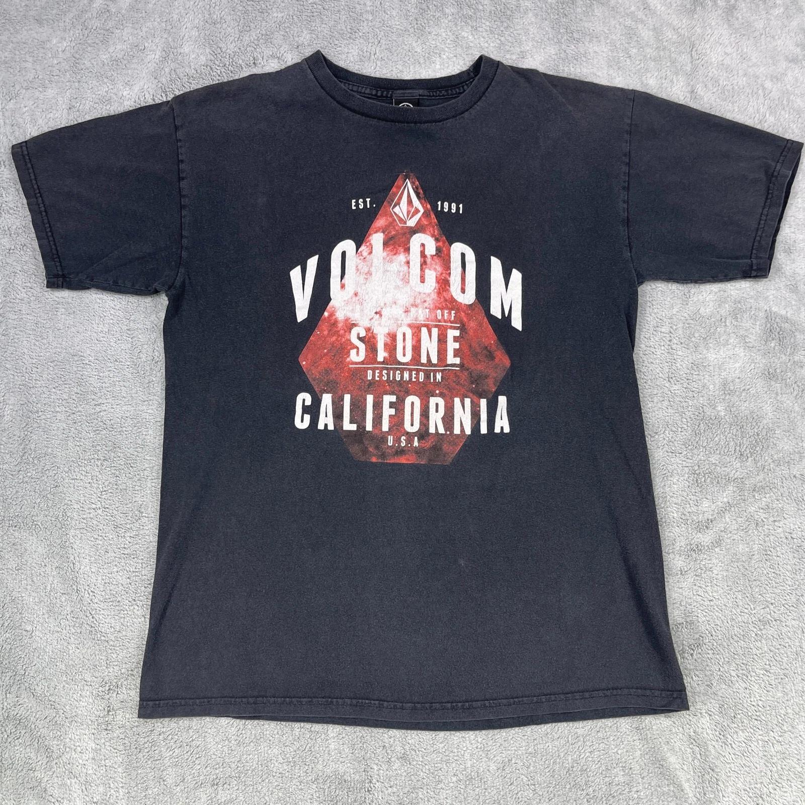 

Винтажная мужская футболка Volcom 90-х Y2K, размер M, черная, выцветшая, с графическим принтом для скейтера, BMX 3XL