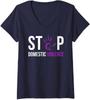 Stop Domestic Violence Awareness Survivor Gift Design Ladies' V-Neck Tshirt Unisex T-Shirt