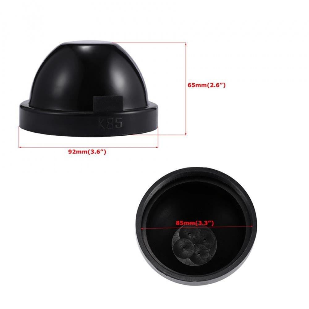 2 Pcs 85Mm Black Rubber Vehicle Off-Road Headlights Housing Seal Cap Dust Covers