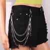 Pants Chain Punk Jeans Chain Wallet Jewelry Unisex Trousers Ornamen Aesthetic Moon Chain for Daily Wear and Parties