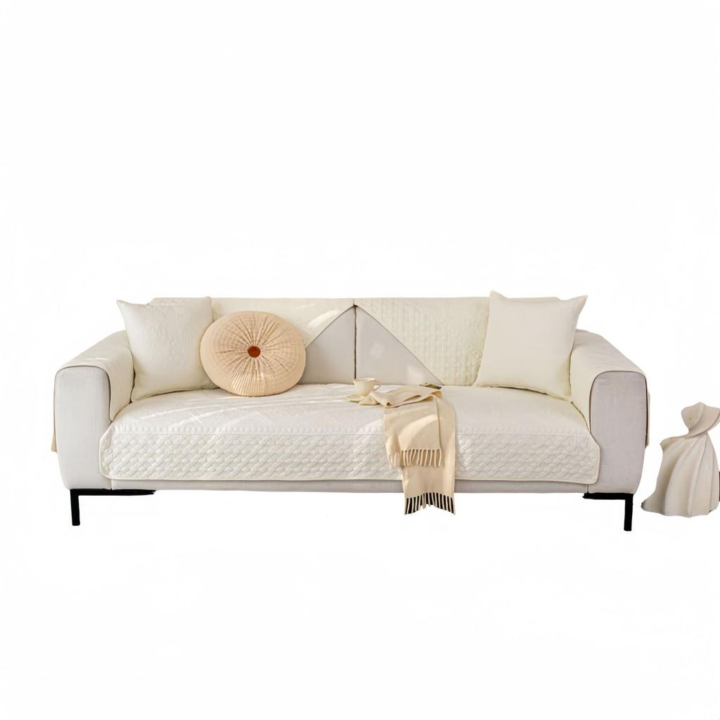 Washed Cotton Sofa Cushion Universal In All Seasons  New Seat Cushion Light Luxury High-End Non-Slip Leather Cover Fabric Cover