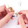 40Pcs Clay Jewelry Making Set with 5 Color Soft Clay, Sculpting Modelling Tool Clay Cutter, Earring Hooks for Artist Kid